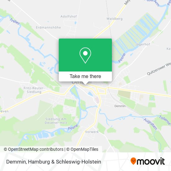 Demmin map