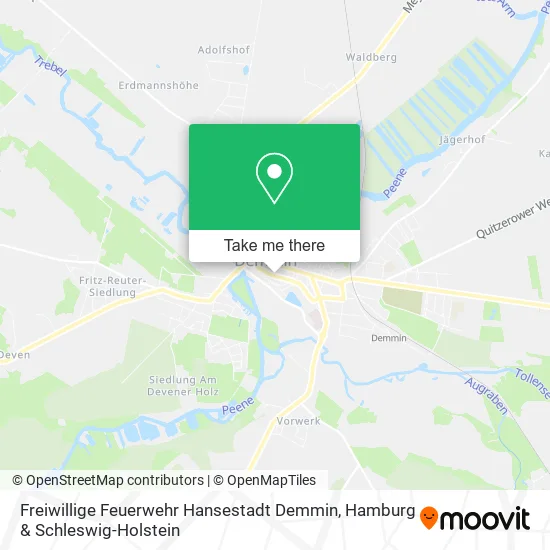 Карта Freiwillige Feuerwehr Hansestadt Demmin
