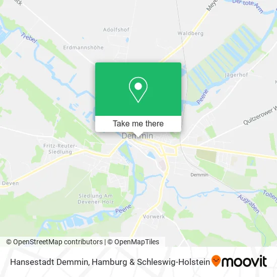 Карта Hansestadt Demmin