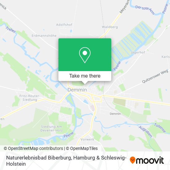 Naturerlebnisbad Biberburg map