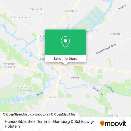 Карта Hanse-Bibliothek Demmin