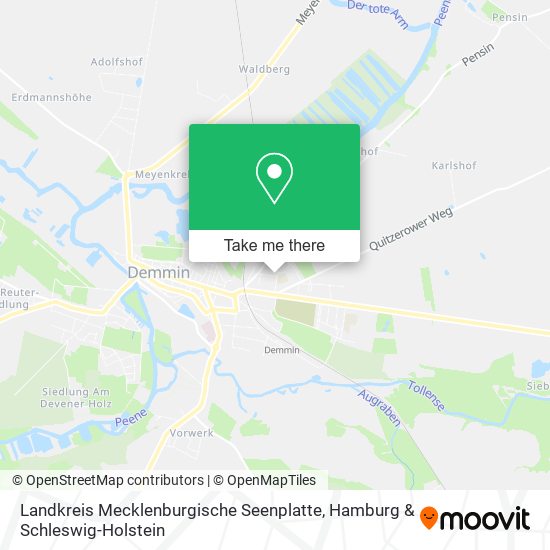 Landkreis Mecklenburgische Seenplatte map