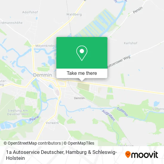 Карта 1a Autoservice Deutscher