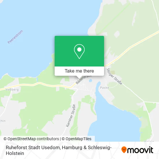 Карта Ruheforst Stadt Usedom