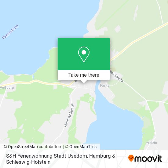 S&H Ferienwohnung Stadt Usedom map