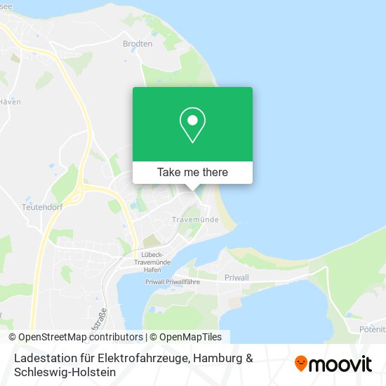 Ladestation für Elektrofahrzeuge map