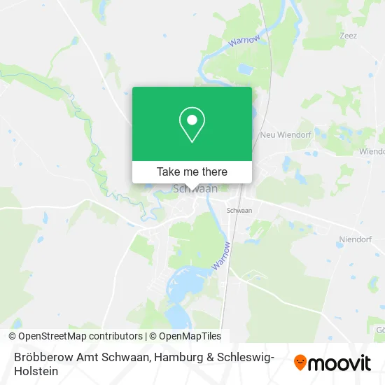 Карта Bröbberow Amt Schwaan