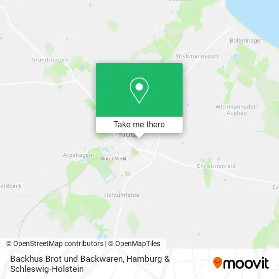 Карта Backhus Brot und Backwaren