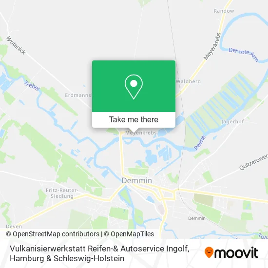 Карта Vulkanisierwerkstatt Reifen-& Autoservice Ingolf