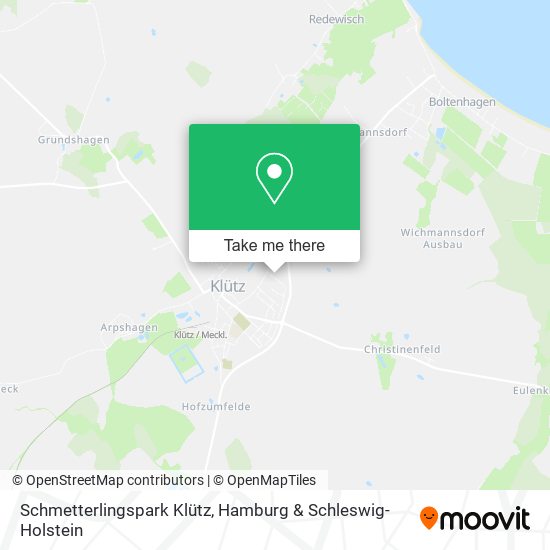 Schmetterlingspark Klütz map