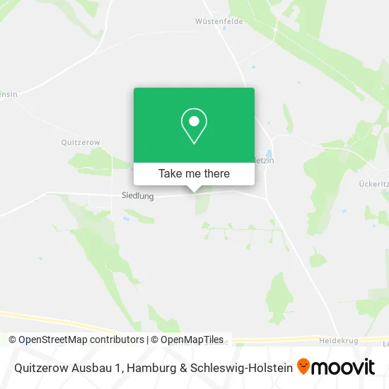 Карта Quitzerow Ausbau 1