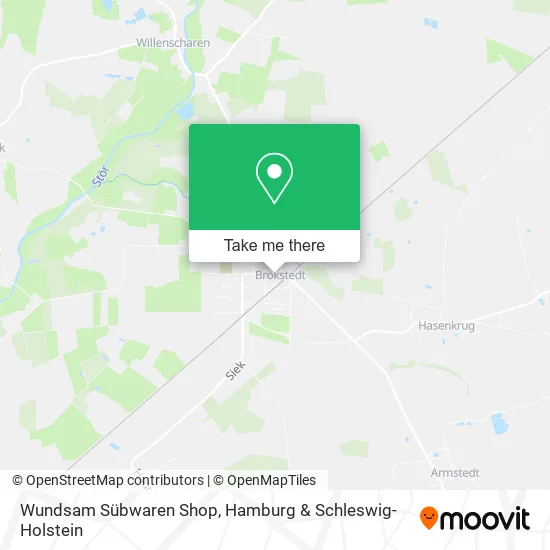 Карта Wundsam Sübwaren Shop