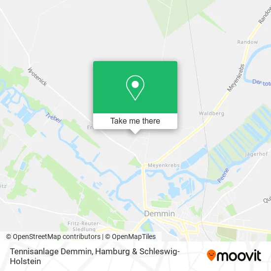 Карта Tennisanlage Demmin