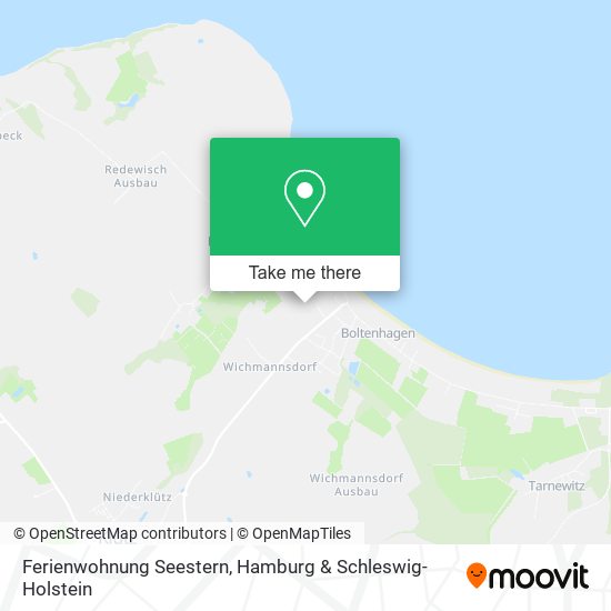 Ferienwohnung Seestern map