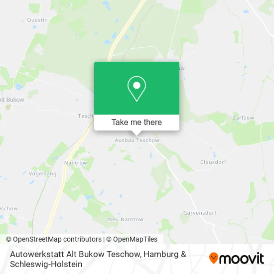 Карта Autowerkstatt Alt Bukow Teschow