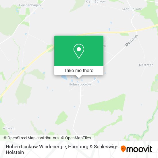 Hohen Luckow Windenergie map