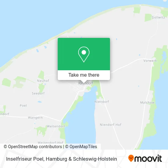 Inselfriseur Poel map