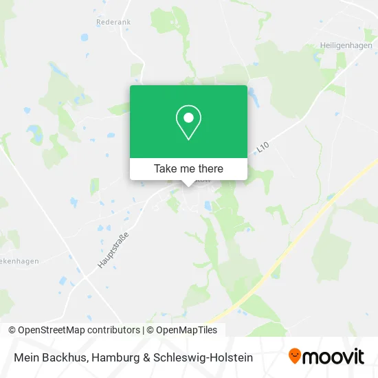 Карта Mein Backhus