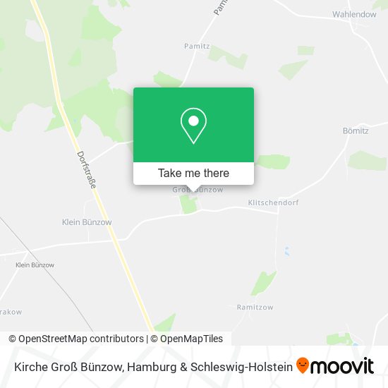Kirche Groß Bünzow map
