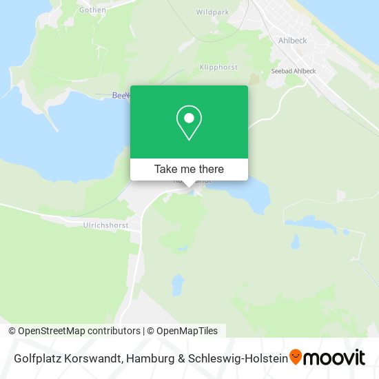 Golfplatz Korswandt map