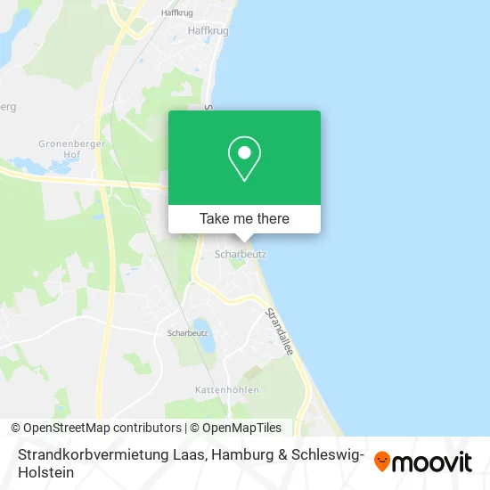 Карта Strandkorbvermietung Laas