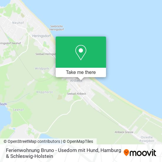 Ferienwohnung Bruno - Usedom mit Hund map