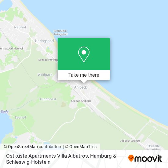 Ostküste Apartments Villa Albatros map