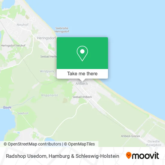 Карта Radshop Usedom