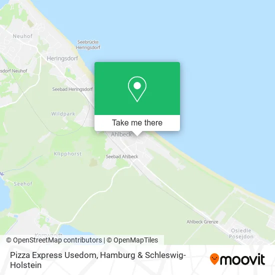 Карта Pizza Express Usedom