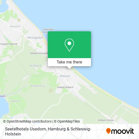 Seetelhotels Usedom map