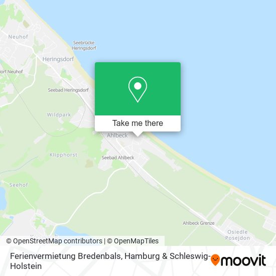 Ferienvermietung Bredenbals map