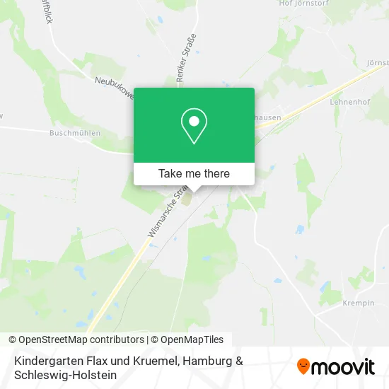 Kindergarten Flax und Kruemel map