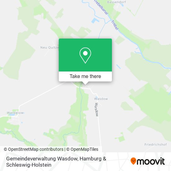 Gemeindeverwaltung Wasdow map