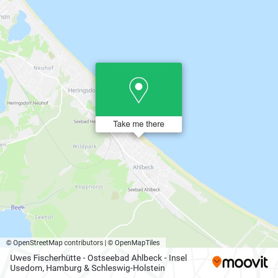 Uwes Fischerhütte - Ostseebad Ahlbeck - Insel Usedom map