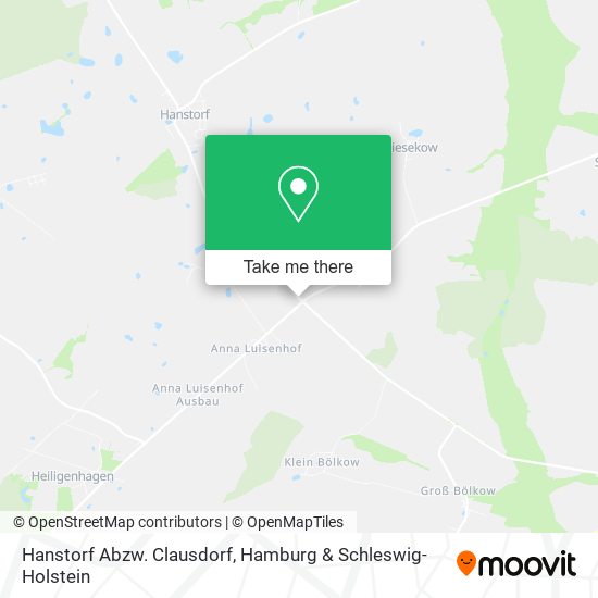 Hanstorf Abzw. Clausdorf map