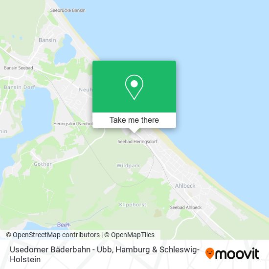 Usedomer Bäderbahn - Ubb map