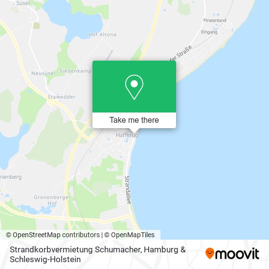 Strandkorbvermietung Schumacher map