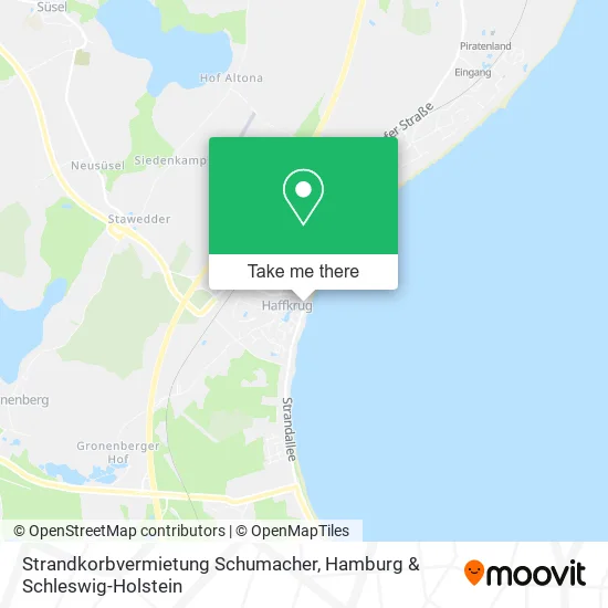 Карта Strandkorbvermietung Schumacher