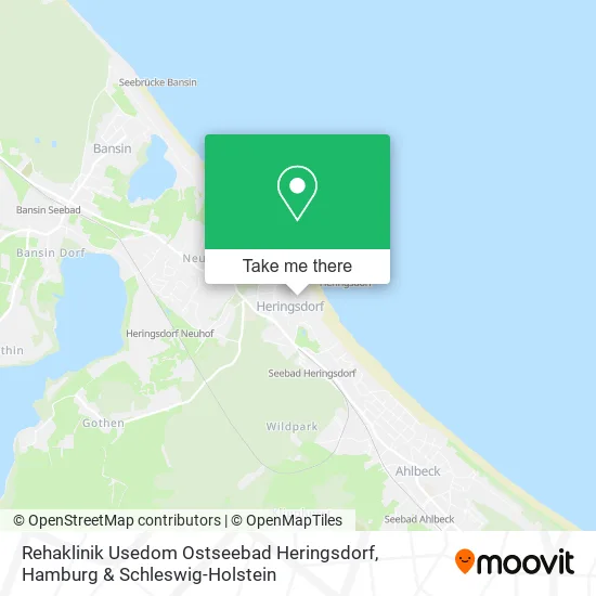 Карта Rehaklinik Usedom Ostseebad Heringsdorf