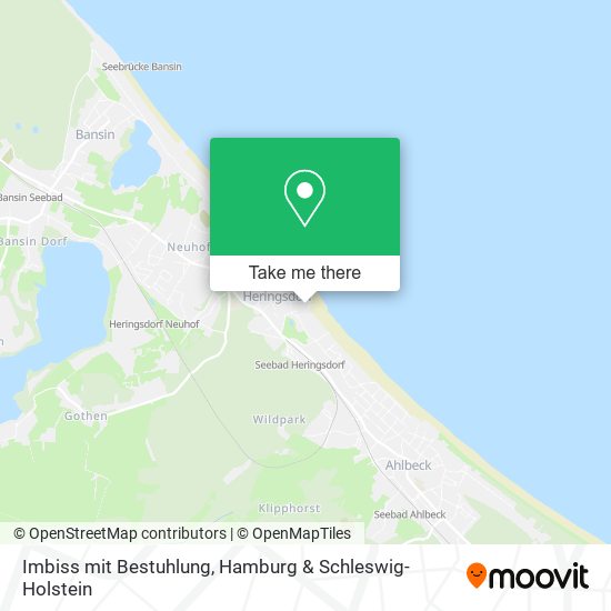 Imbiss mit Bestuhlung map