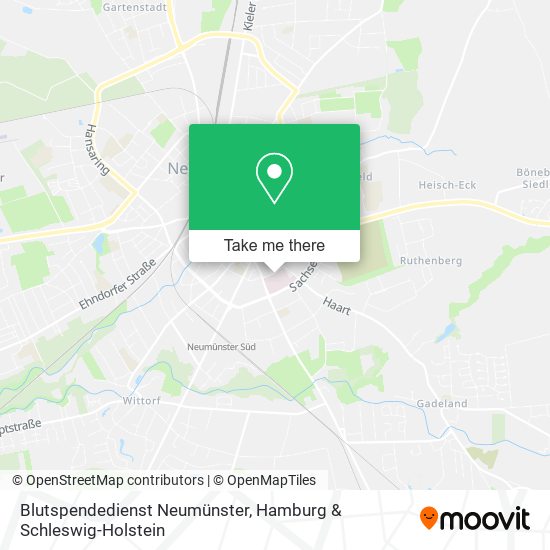 Blutspendedienst Neumünster map
