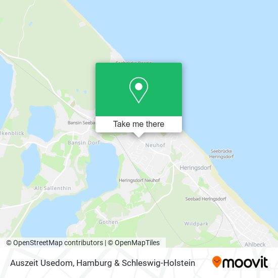 Auszeit Usedom map