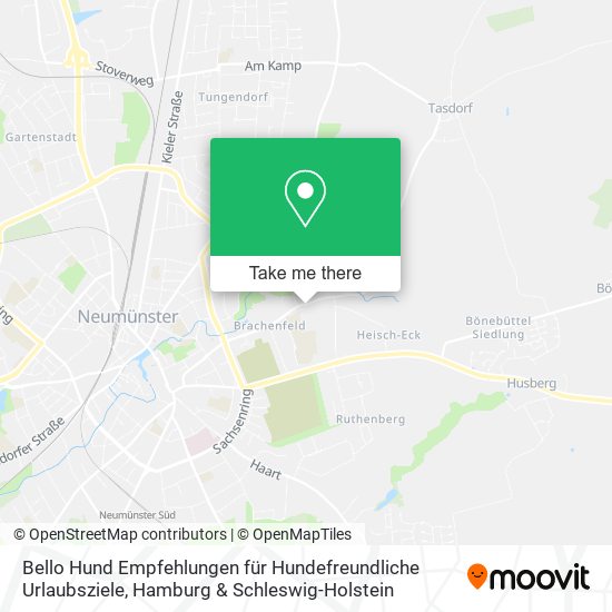 Bello Hund Empfehlungen für Hundefreundliche Urlaubsziele map