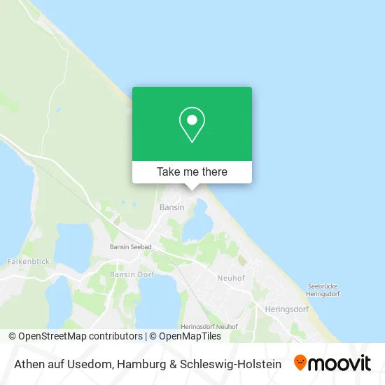 Карта Athen auf Usedom