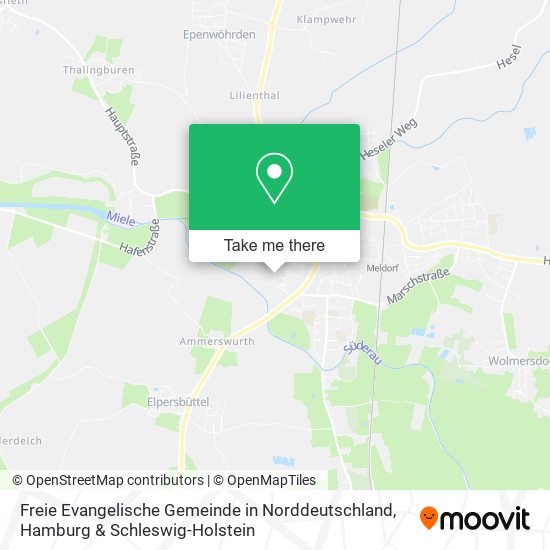 Freie Evangelische Gemeinde in Norddeutschland map