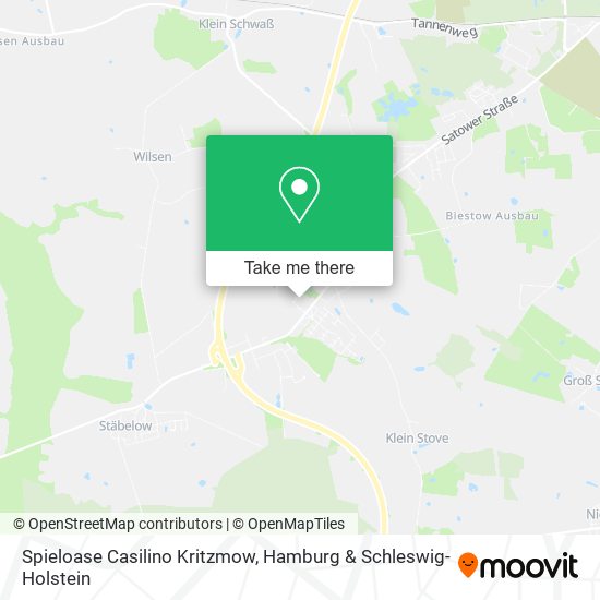 Spieloase Casilino Kritzmow map