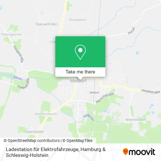 Карта Ladestation für Elektrofahrzeuge