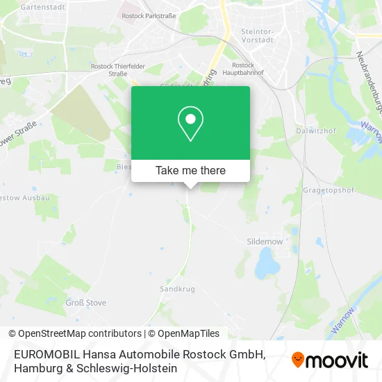 Карта EUROMOBIL Hansa Automobile Rostock GmbH