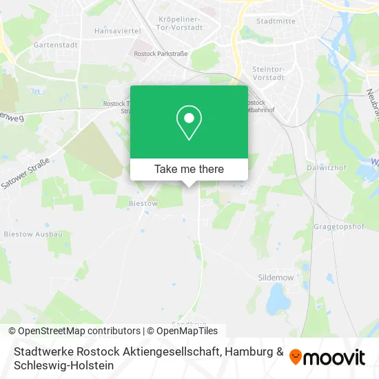 Карта Stadtwerke Rostock Aktiengesellschaft