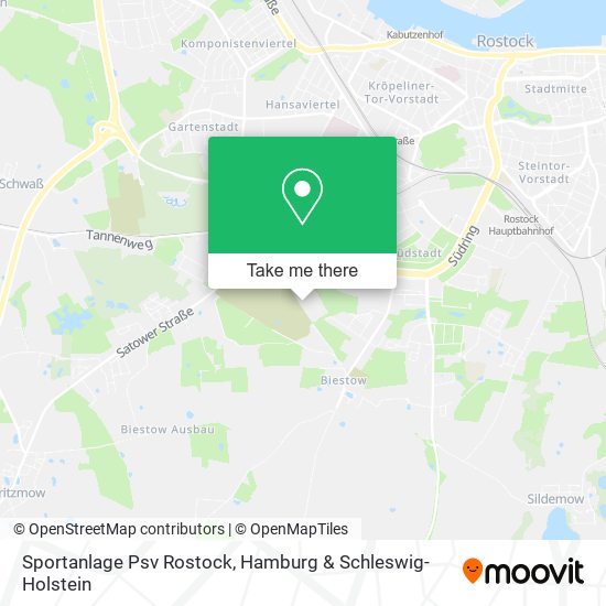 Sportanlage Psv Rostock map